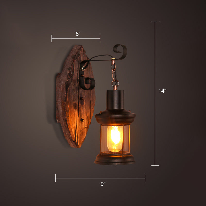 Avtoit | Nautical Geometric Wall Lamp Wooden Wall Mount Lighting for Living Room