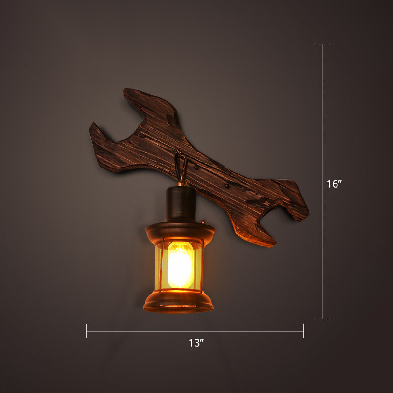 Avtoit | Nautical Geometric Wall Lamp Wooden Wall Mount Lighting for Living Room