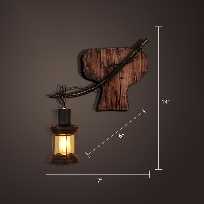 Avtoit | Nautical Geometric Wall Lamp Wooden Wall Mount Lighting for Living Room