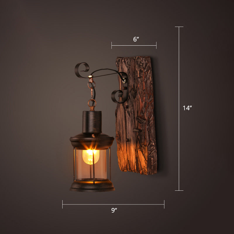 Avtoit | Nautical Geometric Wall Lamp Wooden Wall Mount Lighting for Living Room