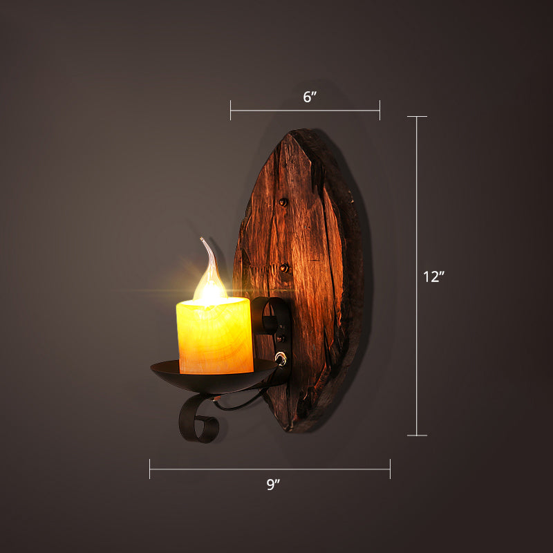 Avtoit | Nautical Geometric Wall Lamp Wooden Wall Mount Lighting for Living Room