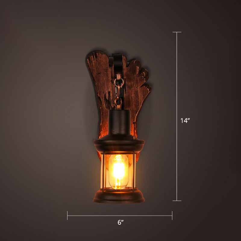 Avtoit | Nautical Geometric Wall Lamp Wooden Wall Mount Lighting for Living Room