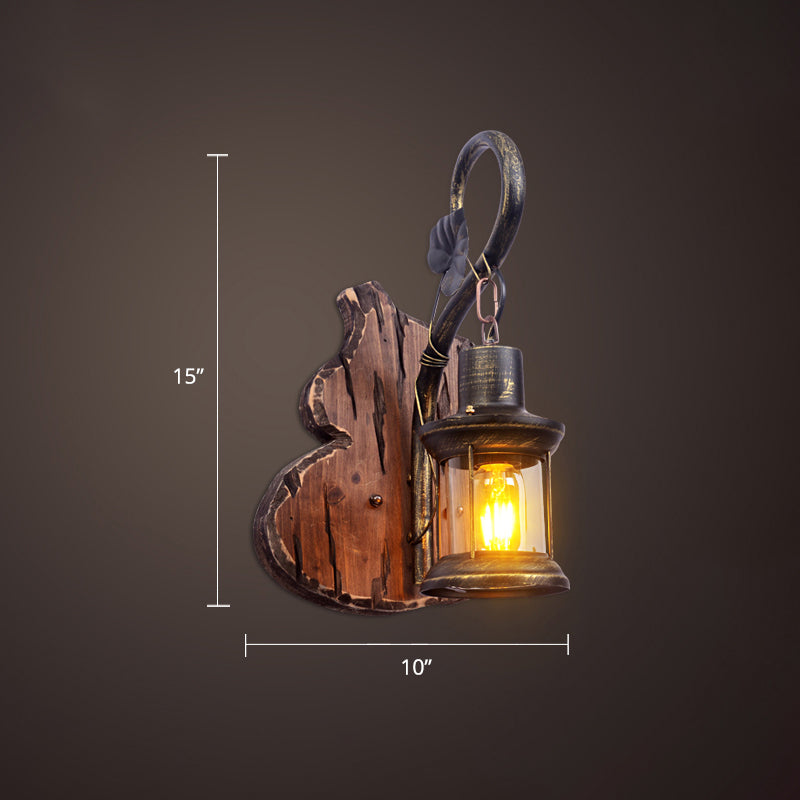 Avtoit | Nautical Geometric Wall Lamp Wooden Wall Mount Lighting for Living Room