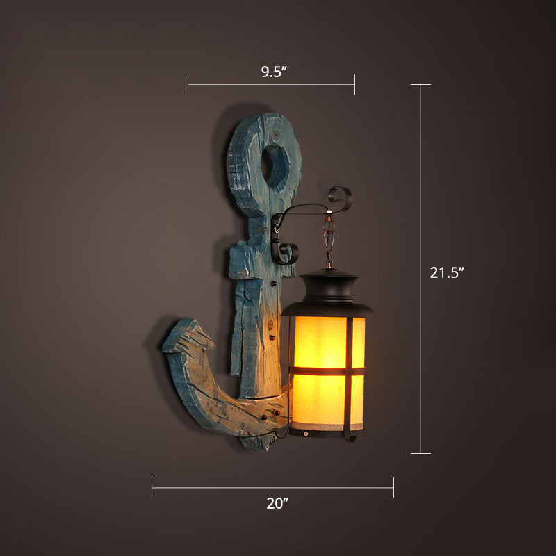 Avtoit | Nautical Geometric Wall Lamp Wooden Wall Mount Lighting for Living Room