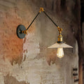 Avtoit | Saucer Living Room Wall Light Rustic Style Prism Glass 1 Light Black/Silver/Bronze Wall Lamp