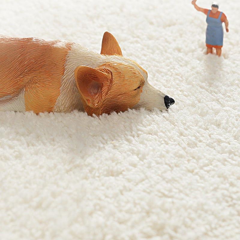 Avtoit | Multicolor Novelty Carpet Lambswool Cartoon-printed Carpet with Non-slip Backing Easy-care Indoor Carpet for Kids
