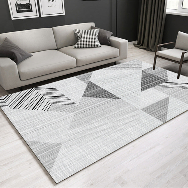 Avtoit | Southwestern geometric printed carpet Multicolor cotton blend area runner non-slip easy-care indoor rug for living room