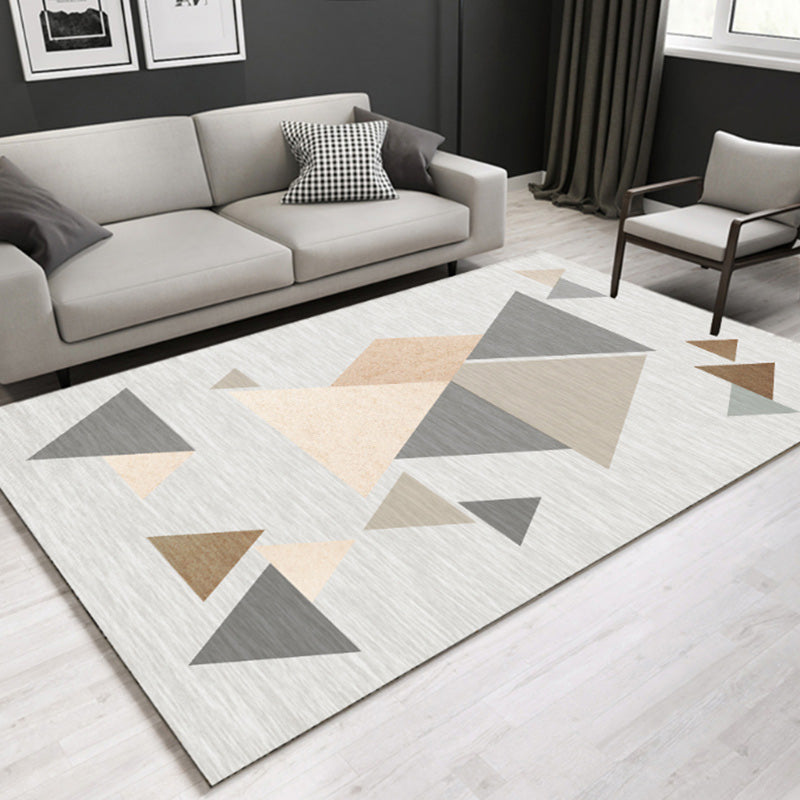 Avtoit | Southwestern geometric printed carpet Multicolor cotton blend area runner non-slip easy-care indoor rug for living room