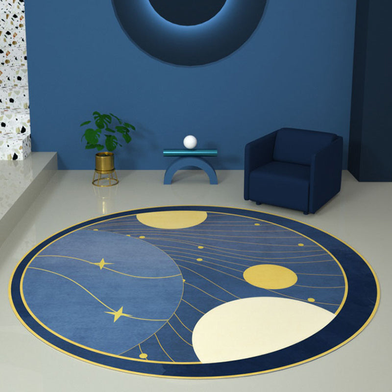 Avtoit | Casual Color Block Carpet Multicolor Polypropylene Area Rug Non-Slip Backing Pet-Friendly Easy Care Indoor Rug for Room