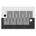 Avtoit | Black Gray-White Striped Carpet Cotton Blend Novelty Area Rug Non-Slip Backing Machine Washable Indoor Rug for Room