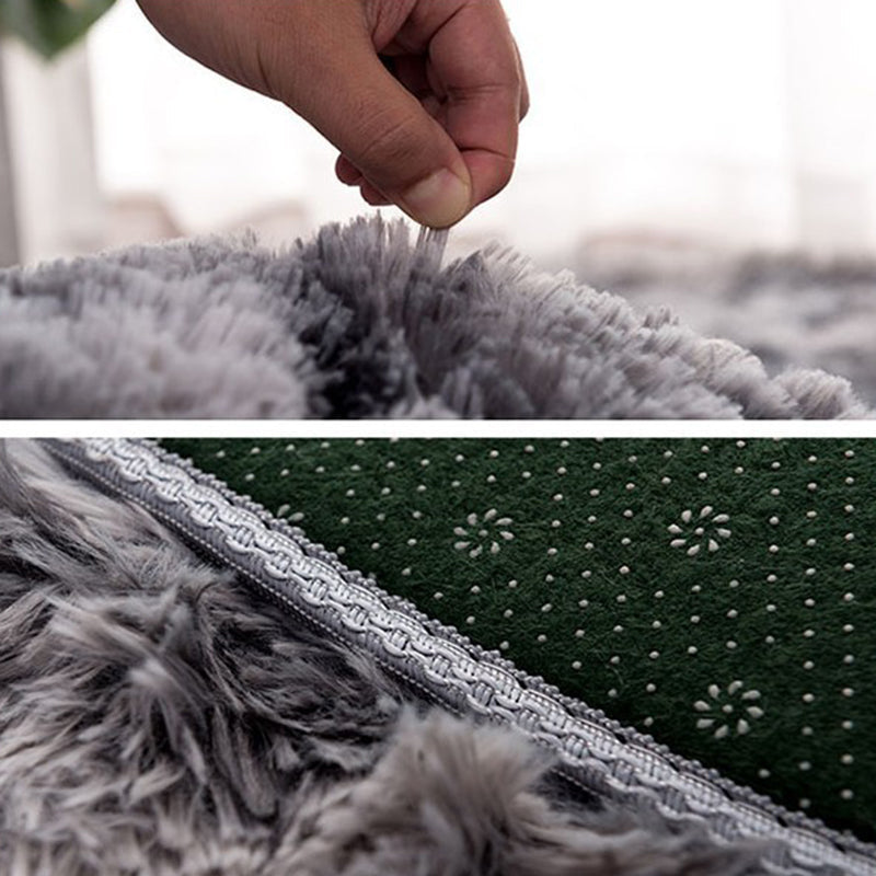 Avtoit | New item Solid Color Rug Multicolored Fluffy Rug Non-Slip Backing Pet-Friendly Stain-Resistant Rug for Bedroom