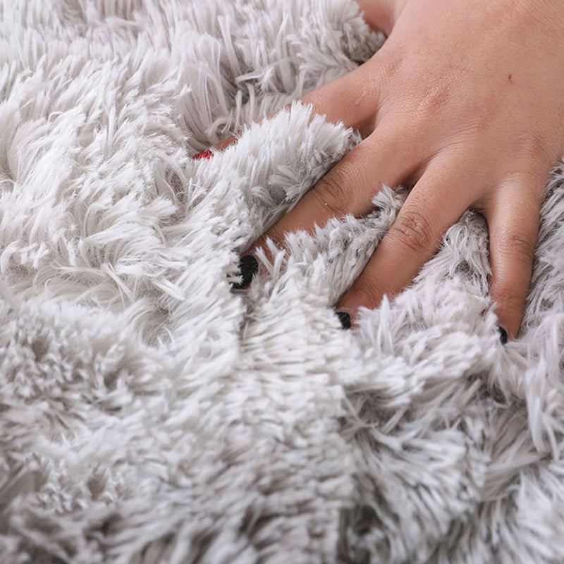Avtoit | New item Solid Color Rug Multicolored Fluffy Rug Non-Slip Backing Pet-Friendly Stain-Resistant Rug for Bedroom