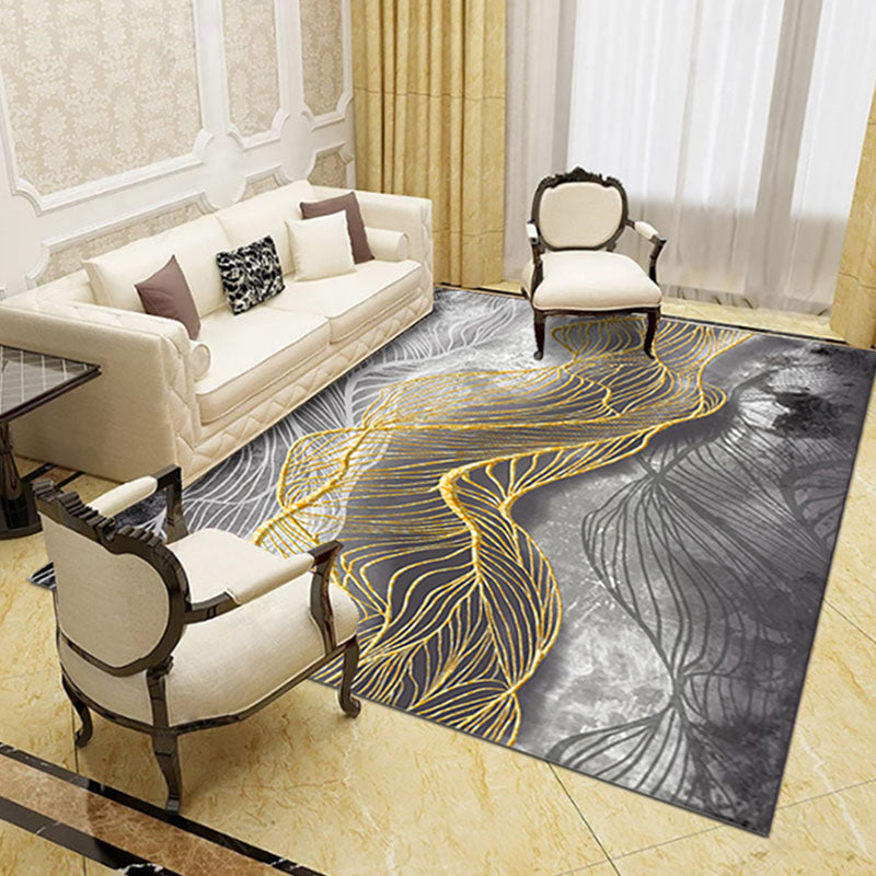 Avtoit | Novelty Living Room Rug Multicolored Patterned Area Rug Non-Slip Backing Pet-Friendly Washable Indoor Rug