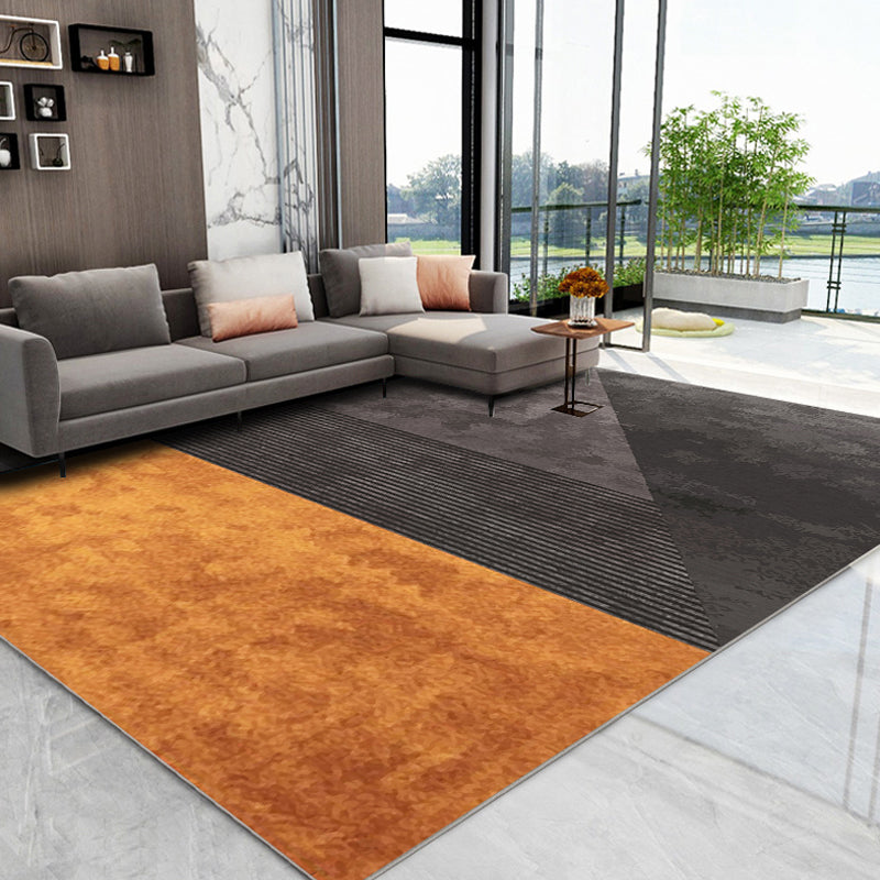 Avtoit | Luxurious geometric printed carpet multicolor cotton blend indoor carpet easy to care for pet friendly area rug for living room