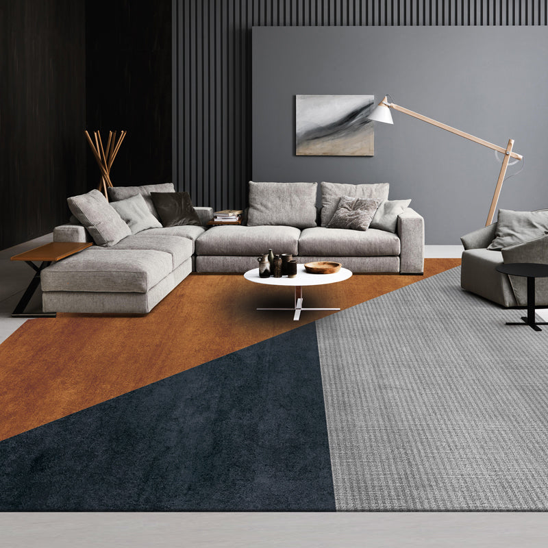 Avtoit | Luxurious geometric printed carpet multicolor cotton blend indoor carpet easy to care for pet friendly area rug for living room
