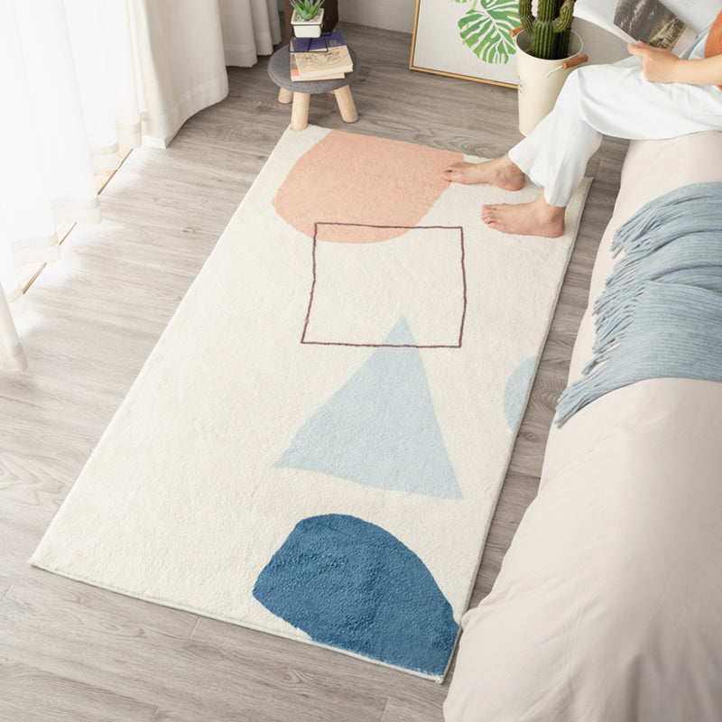 Avtoit | Western Room Carpet Multicolor Color Block Carpet Cotton Blend Pet Friendly Easy Care Washable Indoor Carpet