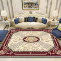 Avtoit | Multicolor Modern Rug Polyester Floral Print Area Rug Non-Slip Backing Stain Resistant Indoor Rug for the Living Room