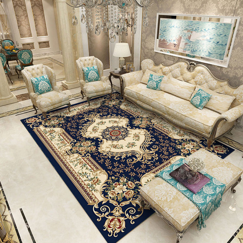 Avtoit | Multicolored Novelty Rug Cotton Blend Plaid Pattern Area Rug Non-Slip Pet Friendly Carpet for the Living Room