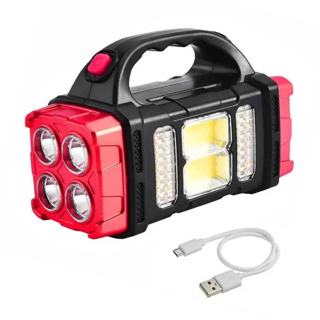 Avtoit | 3-in-1 emergency flashlight with USB charging and carrying handle