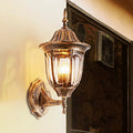 Avtoit | Kerosene Outdoor Wall Lamp Fixture Industrial Clear Glass 1 Light Rust Wall Lamp