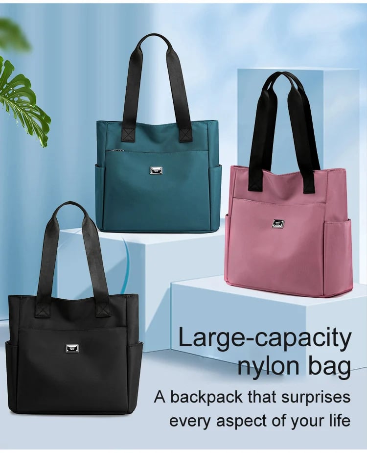 Avtoit | Large Capacity Water Repellent Multi Pocket Nylon Shoulder Bag