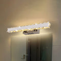 Avtoit | 11.5"/16.5" Width Rectangular Vanity Mirror Light Modern Style Clear Crystal LED White Wall Sconce for Bathroom