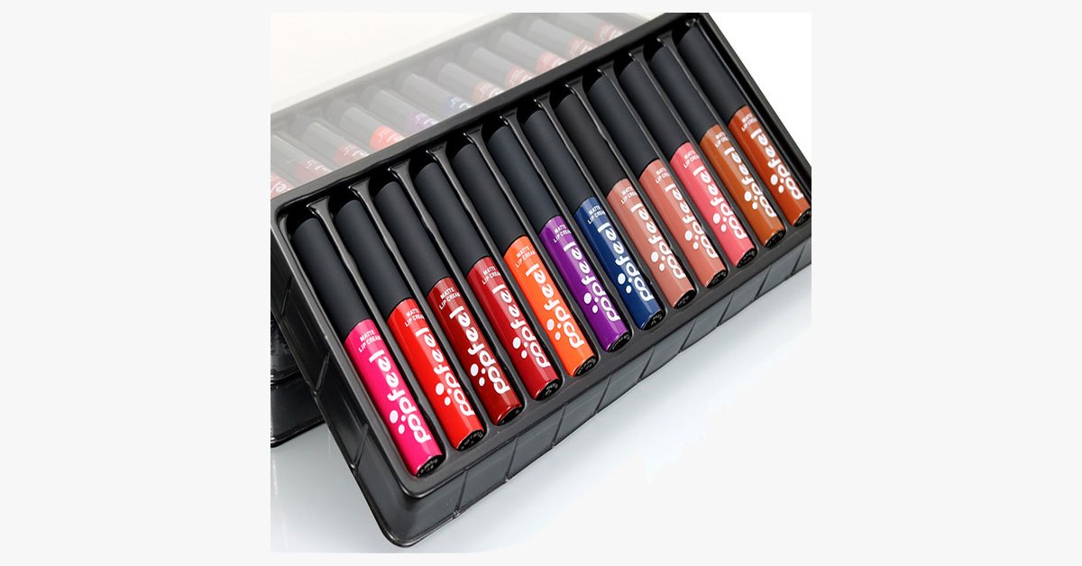 Avtoit | Eternal Velvet Matte Lipstick Set with 12 Shades – Your Everyday Look
