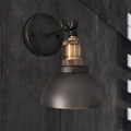 Avtoit | Dome Restaurant Wall Light Metal 1 Light Modern Style Adjustable Wall Lamp in Black