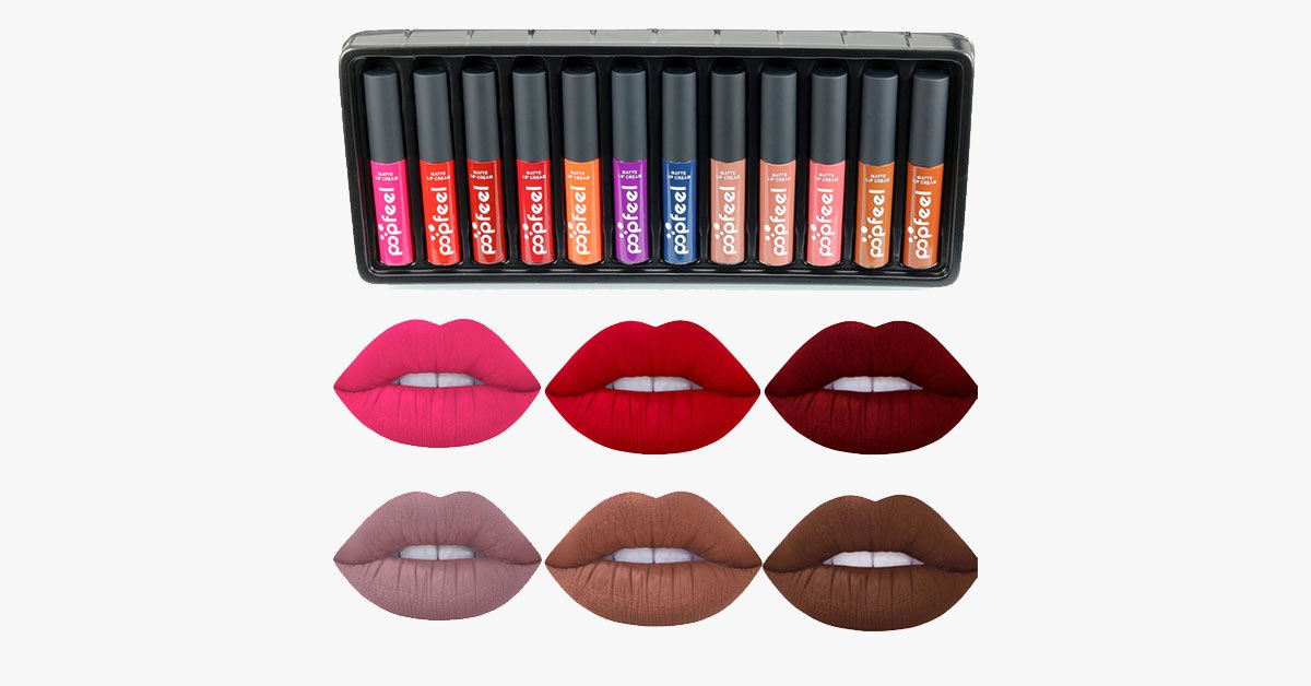 Avtoit | Eternal Velvet Matte Lipstick Set with 12 Shades – Your Everyday Look