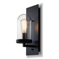 Avtoit | Industrial metal wall lamp 1-head bar lamp with glass shade for bedroom living room