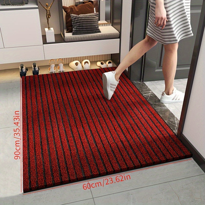 Avtoit | All-Season Weatherproof Doormat – Abrasion-Resistant Striped Doormat, Non-Slip, Stain and Fade Resistant, Low Profile Mat for Indoor and Outdoor