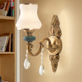 Avtoit | Vase White Glass Wall Mount Light Nordic Living Room 1/2 Heads Brass Wall Lamp
