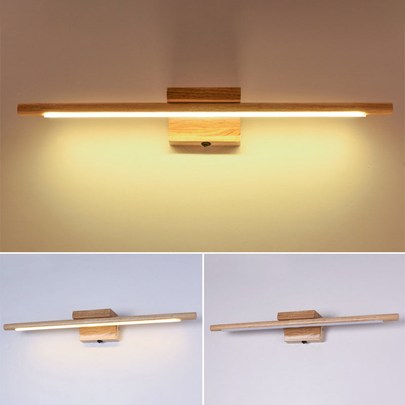 Avtoit | Wood LED Wall-Mounted Lighting Simplicity Residence Wall Lamp Lights for Bathroom