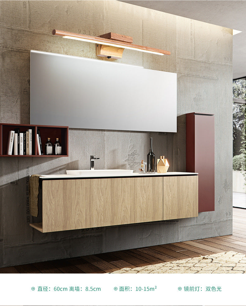 Avtoit | Wood LED Wall-Mounted Lighting Simplicity Residence Wall Lamp Lights for Bathroom