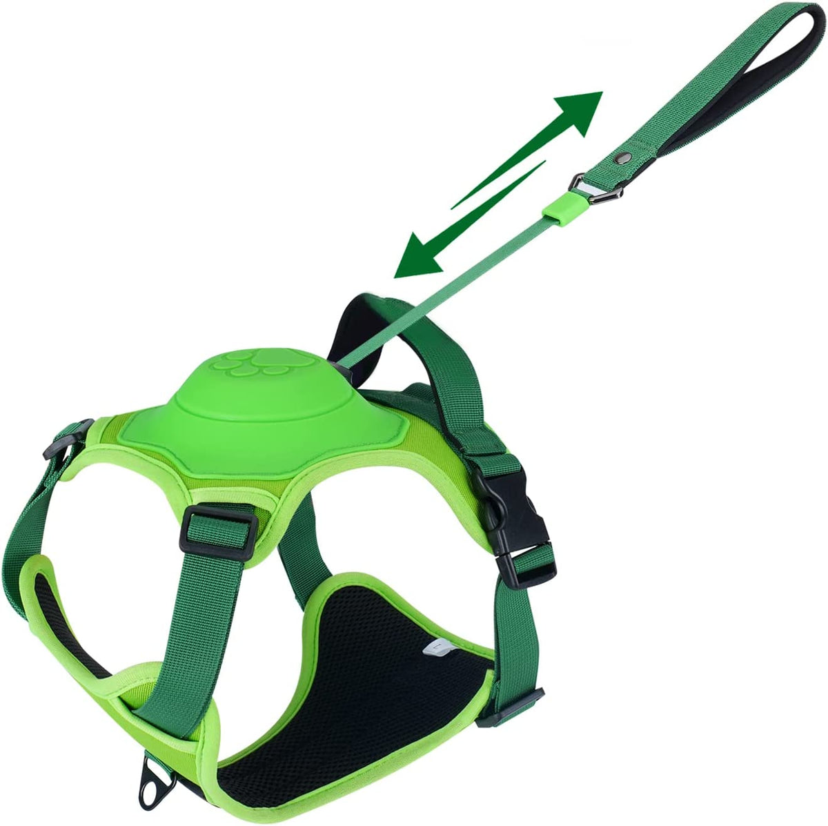 Avtoit | mamymarket™ - Dog Harness and Retractable Leash Set All-in-One