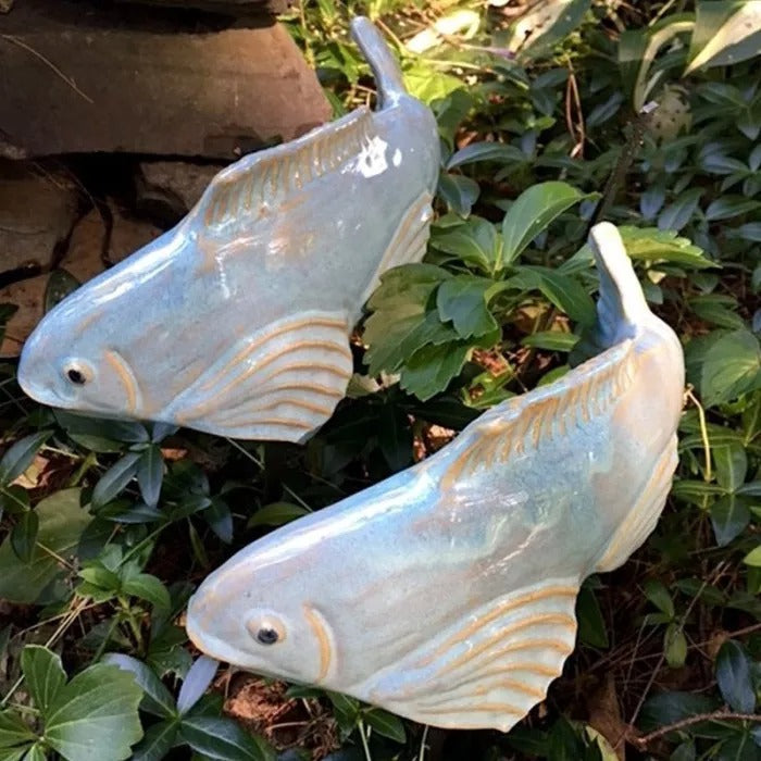 Koi Garden Fish Sculpture for Outdoor Décor