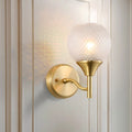 Avtoit | Spherical prism glass wall lamp minimalist single light brass wall lamp