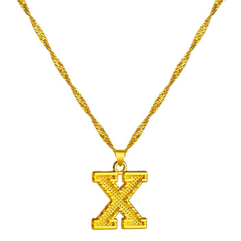 Avtoit | 18K gold-plated initial letter necklace