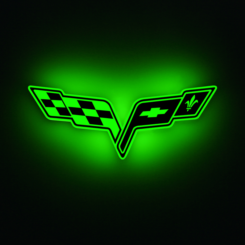 Corvette C6 LED Car Badge