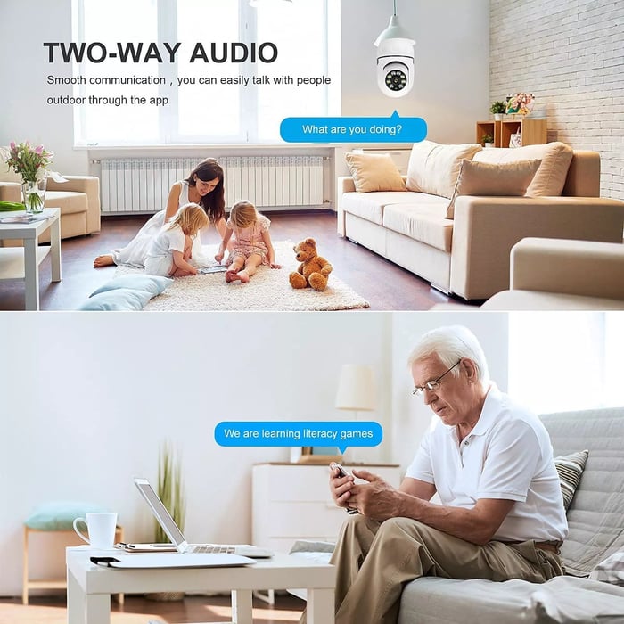 Avtoit | Wireless Wifi Lightbulb Camera Security Camera