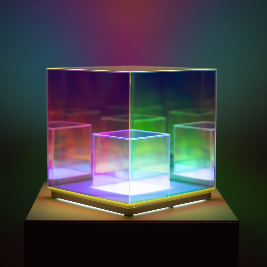 Avtoit | Concentric Cube Table Lamp, Modern Lighting