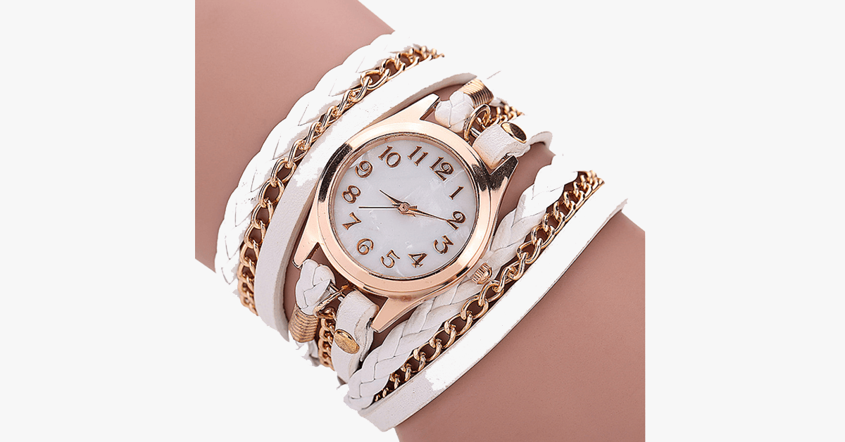 Avtoit | Gold Dial Quartz Watch with Funky Wraps – Designed to accentuate your casual look