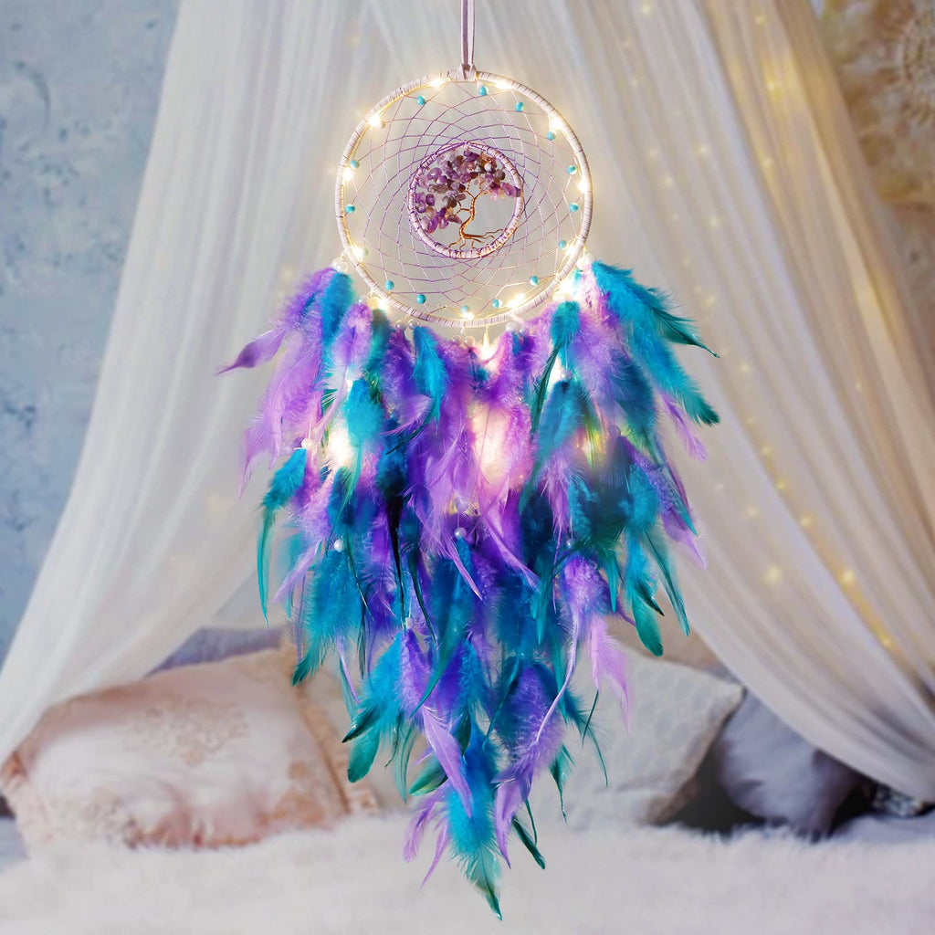 Avtoit | Crystal Tree of Life Feather Glow Dreamcatcher