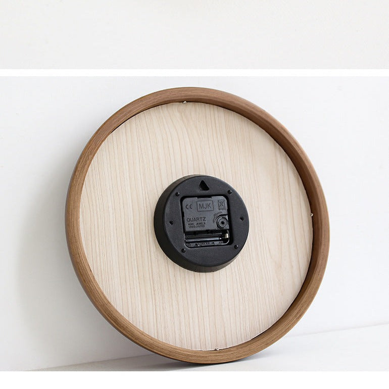 Avtoit | Natural Wooden Round Silent Wall Clock Deco Clock