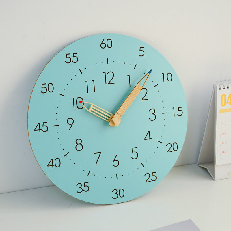 Avtoit | Learning Time Children's Room Silent Wall Clock