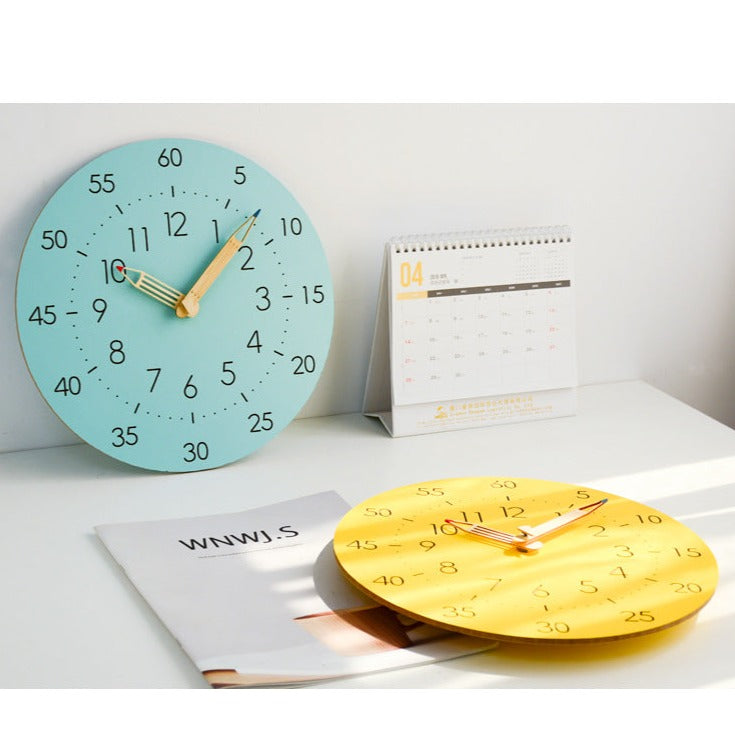 Avtoit | Learning Time Children's Room Silent Wall Clock