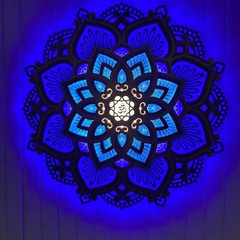 Avtoit | Handcrafted Mandala Wall Light made of Wood