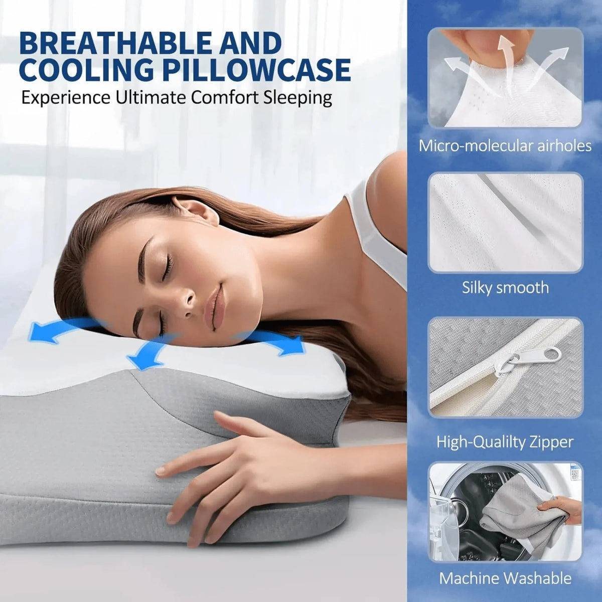 Avtoit | Butterfly Memory Foam Pillow - Orthopedic Pain Relief Shaped Pillow