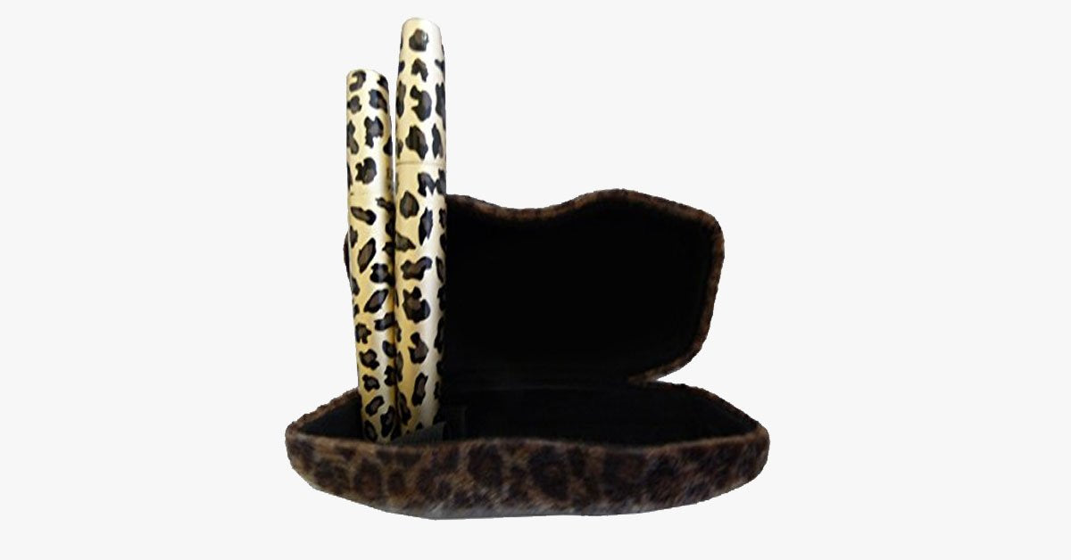 Avtoit | Black Mascara with Plush Leopard Display Case - Long-Lasting and Natural Mascara that Makes You Look Fresh
