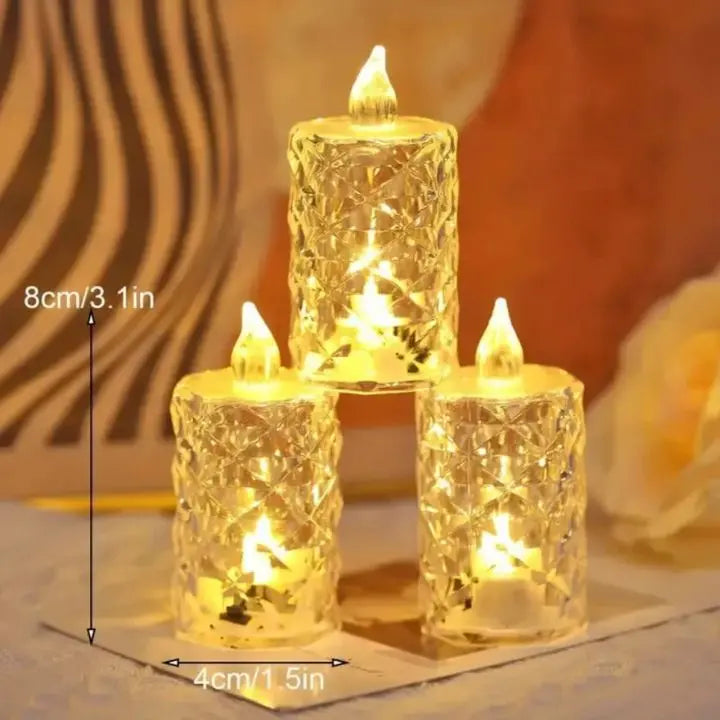 Avtoit | Crystal LED Candle – Flameless, Safe & Stylish